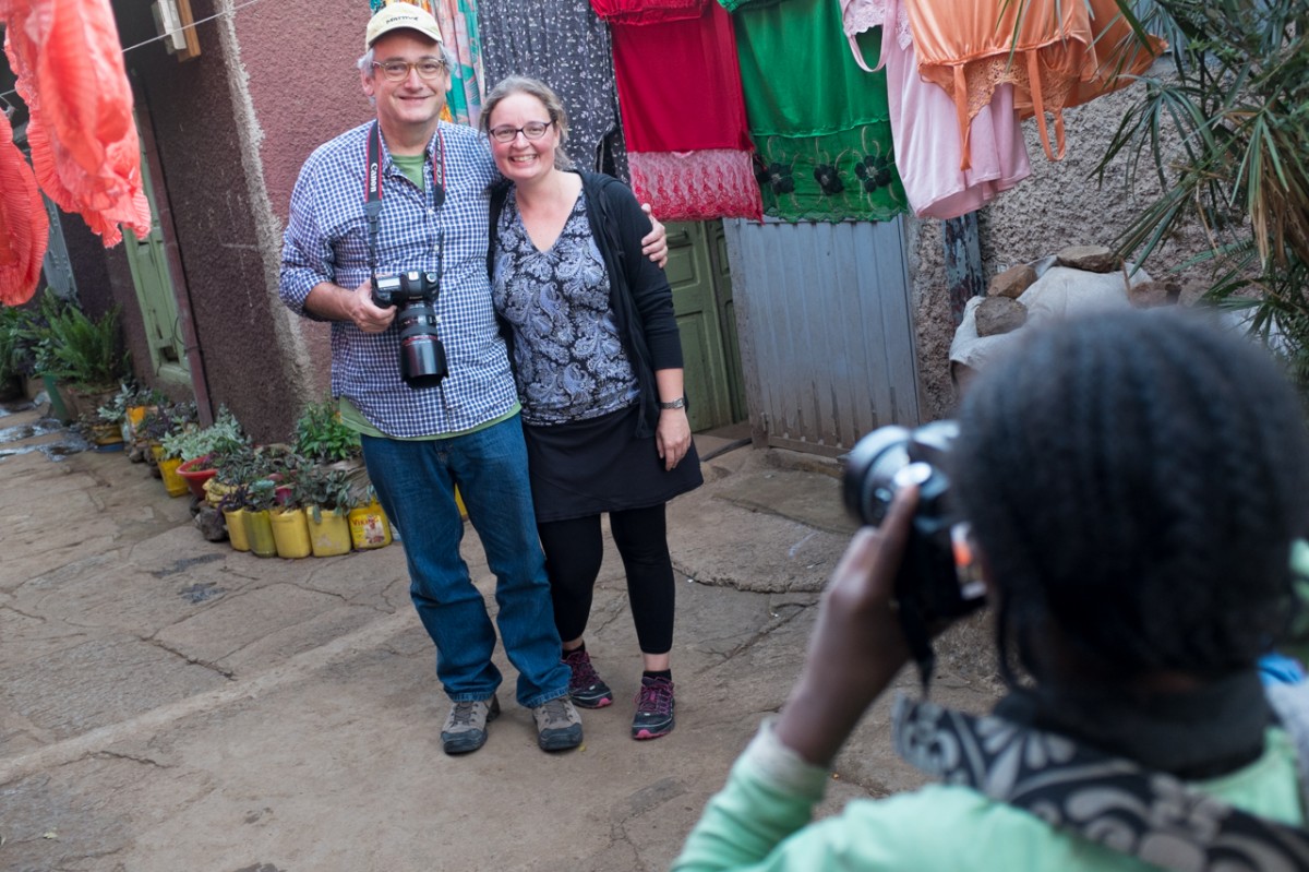 Heather and Steve in Addis Ababa, Ethiopia